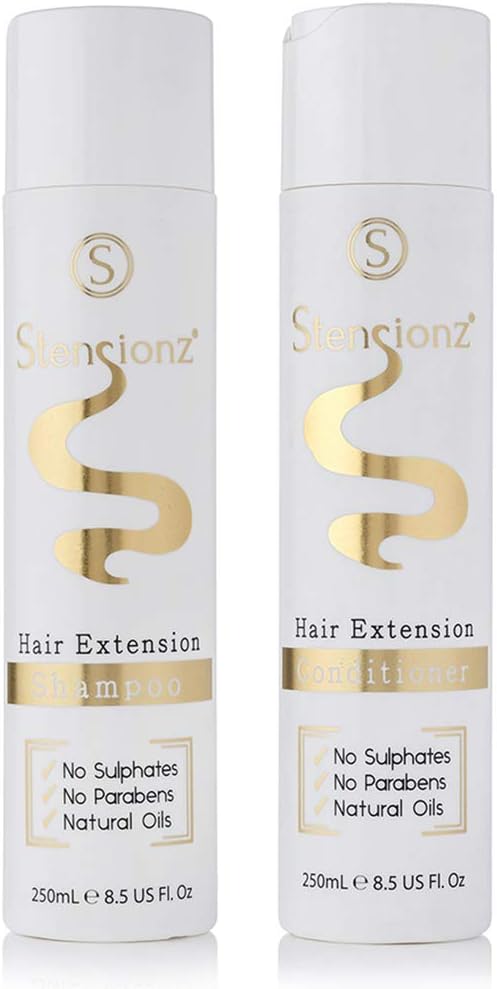 Sulphate Free Hair Extension Shampoo Conditioner 250ml X 2 By