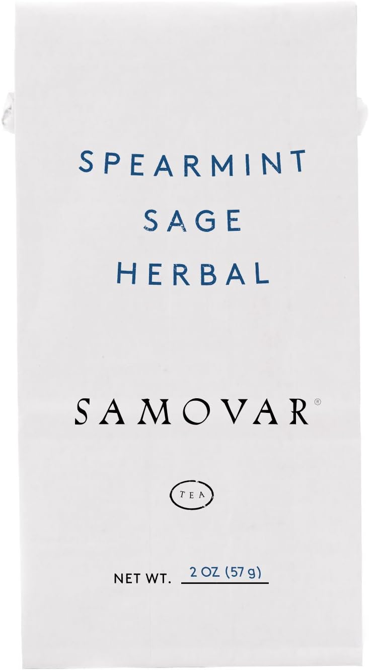 Samovar Tea Lounge Spearmint Sage Herbal Infusion, Organic, 2 Ounce