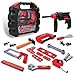 Toy Choi's Kids Toy Tool Construction Set, 27 Pieces Toddler Boys Pretend Play Tool Kit in Sturdy Case