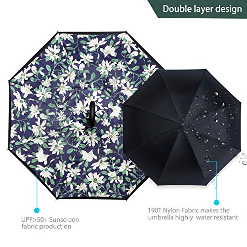 image for ZOMAKE Inverted Umbrella, Double Layer Reverse Umbrella Large Inside O