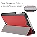 KuGi ® Acer Iconia One 10 B3-A30 case - High quality ultra-thin Smart Cover Case for Acer Iconia One 10 B3-A30 Tablet (Red)