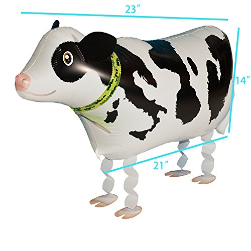 VOULOIR Walking Animal Balloons Horse and Cow Balloon Air Walkers, Kids Farm Animal Theme Birthday Party Supplies Birthday Decorations