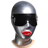 Sexy 100% Natural Latex Mask,Unique Sm Latex Unisex