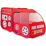 Fire-Truck-Tent-for-Kids-Toddlers-Boys-Girls-Red-Fire-Engine-Pop-Up-Pretend-Playhouse-for-Indoors-Outdoors-Quick-Set-Up-Weather-Proof-Fabric-Foldable-Spacious