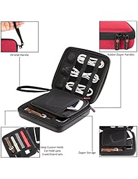 Estuche para mallas y accesorios: para mallas Apple, Fitbit Blaze, Huawei. Con capacidad para 12 mallas de relojes inteligentes Apple, Fibra de carbono