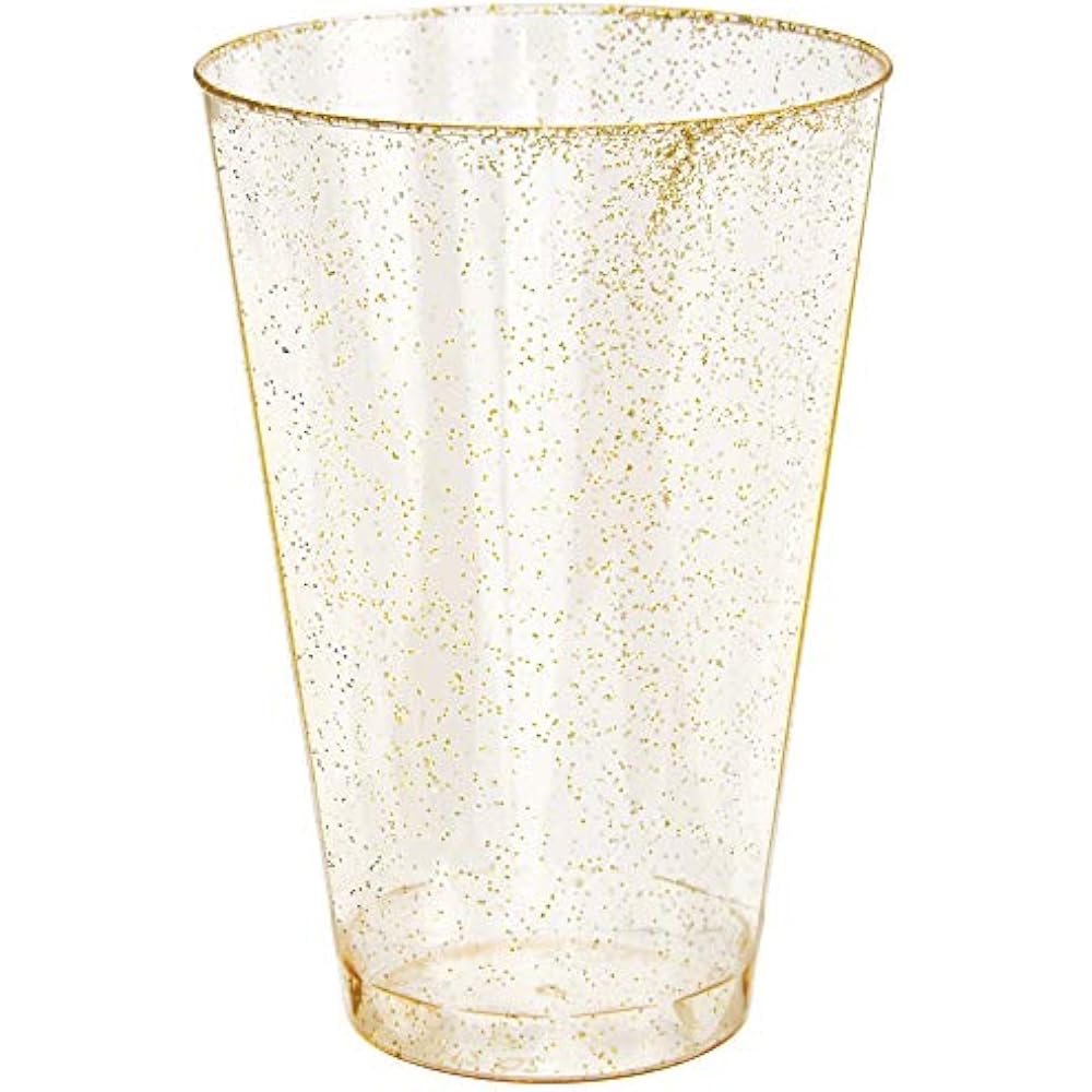 glitter plastic wine glasses