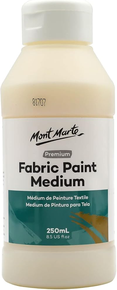 MONT MARTE Fabric Paint Medium 8.5oz - Easy to Use Textile Medium