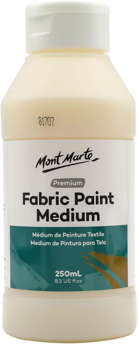 MONT MARTE Fabric Paint Medium 8.5oz - Easy to Use Textile Medium