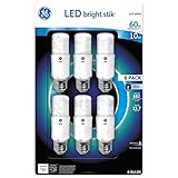 GE LED Bright Stik 10 watt Soft White 6 Pack 60-watt replacement