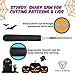 Pumpkin Carving Kit - 4-Piece Reusable Stainless Steel Tools Set with 10 Halloween Carving Pattern Stencils