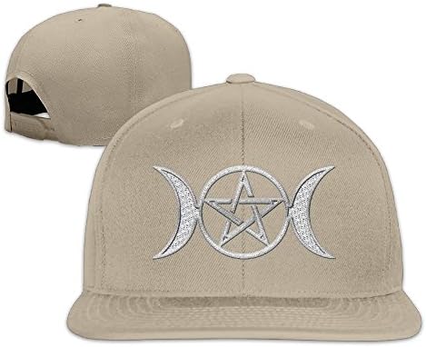 Embroidering Baseball Caps Classic Cap - Triple Moon Pentacle Pagan Platinum