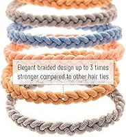 Hair Ties Ponytail Holder 20 Pcs Hair Elastics Braided Hair Tie
