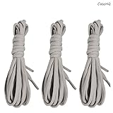 3 Pairs Shoelaces CaseHQ Flat Shoe Laces 52 inch Strings Flat Athletic Shoelaces Elastic Shoe Laces for Running Shoes Sports Shoes Sneakers Boots Skates Board Shoes Casual Shoes