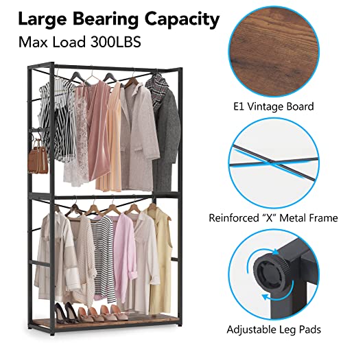 Tribesigns Freestanding Closet Organizer Storage, 78 inches Heavy Duty