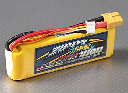Zippy compact 1500mah 3s 25c lipo pack