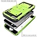 iPhone 5S Case, [Heave Duty] i-Blason Armorbox Slim Hybrid Dual Layer Case with Front Cover and Built-in Screen Protector/Impact Resistant Bumpers Cover with Holster for Apple iPhone 5/5S (green)