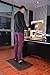 Amcomfy Anti Fatigue Kitchen Mat Standing Desk Mat Cushioned Comfort Floor Pads for Home Kitchen Offices Standup Desks Garages（22 x 36 x 7/8 Inches, Dark Brown）