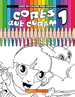Livro Cores que Curam 01: Livro de Colorir para Adultos