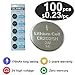 CELEWELL Bulk 100 Pack CR2025 3V Battery Lithium Coin Cell 170mAh