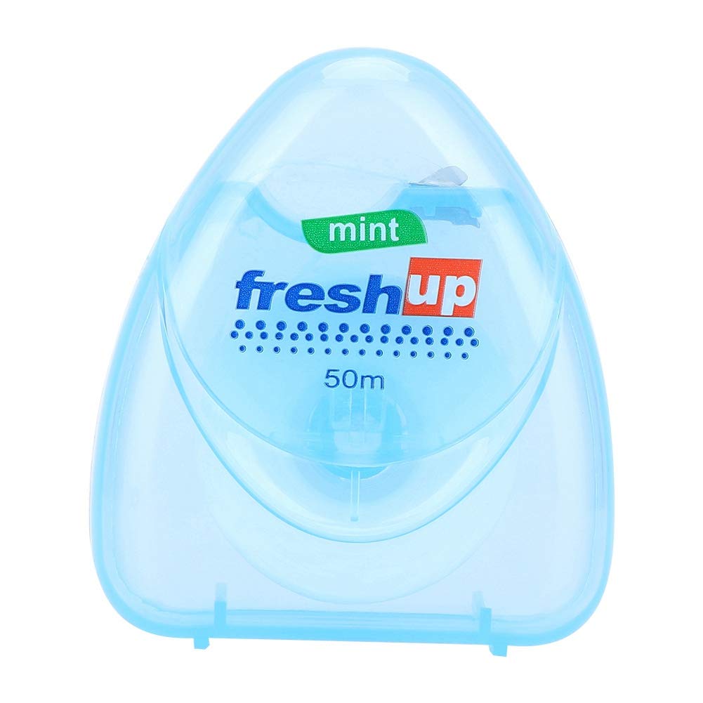 50m Micro-Wax Mint Flavor Dental Floss, High Tensile Ultra-Fine Straight Dental Floss, Soft Clean Teeth, Breaks Way Not Easily, Easy Glide Feeling, Micro Mint Dental Flossers, for Family,Hotel,Travel