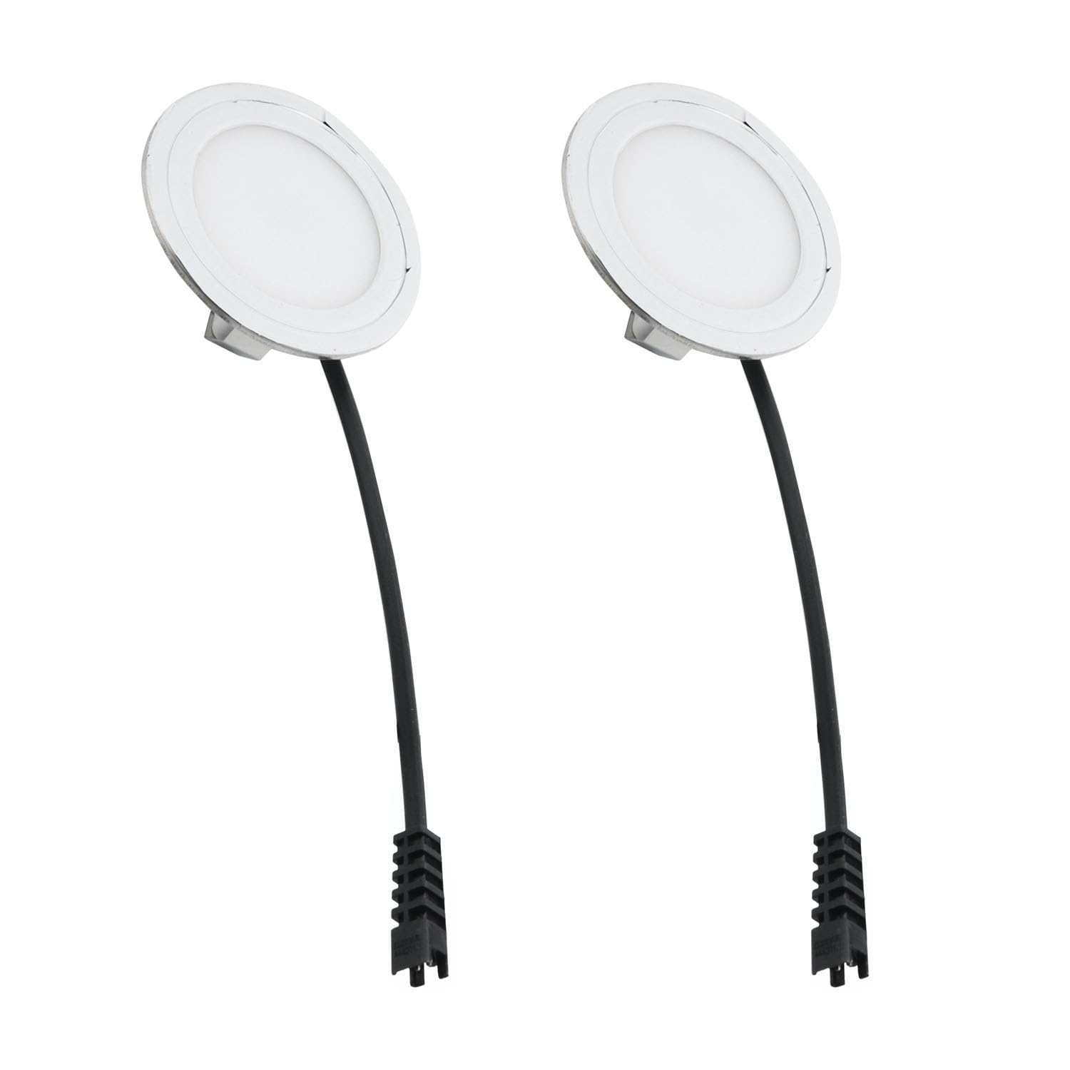 Photo 1 of YHXiXi 2pcs 12V DC 1.5W Hood Light with SM Socket Hole Closet Stove LED Light Recessed Bright White Kitchen Hood Light Bulb Replacement Round 68mm