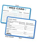 Tabbies Medical Information Card - 25 / Pack