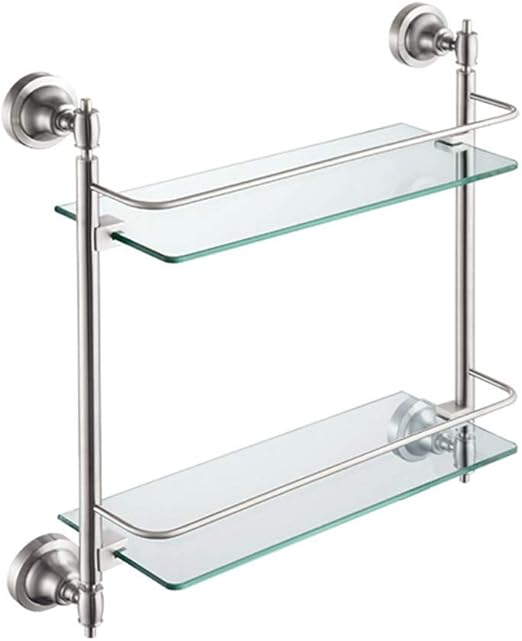 qazxsw Estante de Almacenamiento de artículos de tocador de Vidrio para