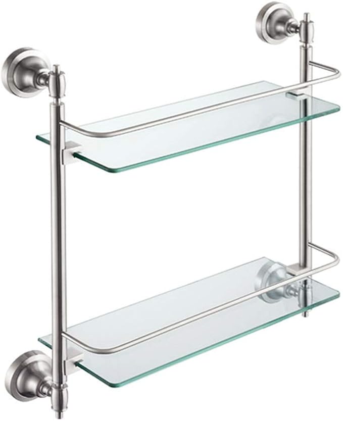 qazxsw Estante de Almacenamiento de artículos de tocador de Vidrio para