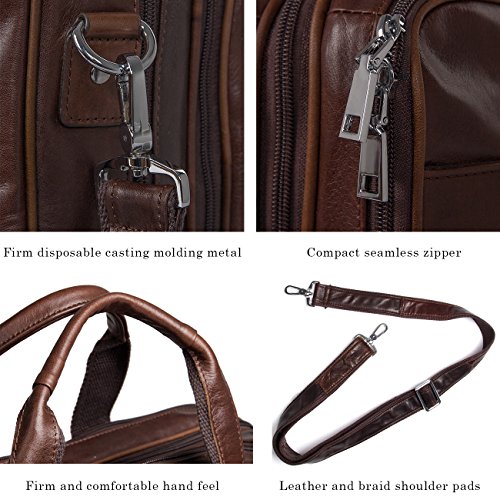 4 Augus+Business+Briefcase+Genuine+Leather