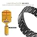 MoKo Band Compatible for Samsung Gear S2 Classic/Galaxy Watch 42mm, Universal Stainless Steel Strap for Samsung Gear S2 Classic SM-R732 & SM-R735 / Gear Sport/Motorola Moto 360 2nd, Black