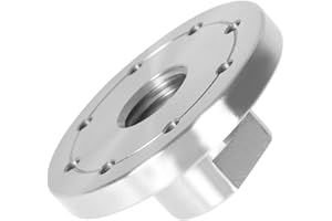 waltyotur Woodworking 3 Inch Lathe Steel Faceplate Chucks, Steel Wood Lathe Face Plate 1”-8TPI Spindle without Screwchuck