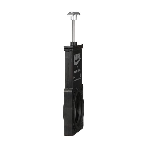 VALTERRA-T1003VPM BLADEX 3-INCH WASTE VALVE BODY WITH METAL HANDLE, MESS-FREE WASTE VALVE FOR RV’S, CAMPERS, TRAILERS, BLACK