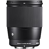 Sigma 16mm f/1.4 DC DN Contemporary Lens for Sony E (402965) Black