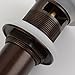 Angle Simple Bathroom Sink Drain with Overflow, Brass Pop Up Vanity Sink Drain Stopper Oil-Rubbed Bronze