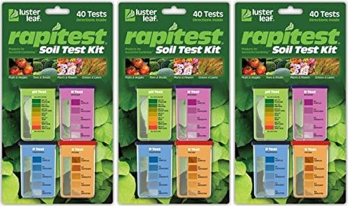 Amazon Com Luster Leaf 1601 Rapitest Soil Test Kit 40 Count 3 Pack Home Kitchen