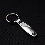SHANG MEDING Water drop shaped Emblem Car Keychain Keyring Logo symbol sign badge personalized custom logotipo Quality Metal Alloy Nice Gift for Man Woman (Mercedes-Benz)