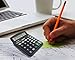2 Packs of 12-Digit Standard Desktop Calculator, SourceTon Basic Handheld Calculator with Large LCD Display and Large Buttons, Dual Powered Office Calculator, Black
