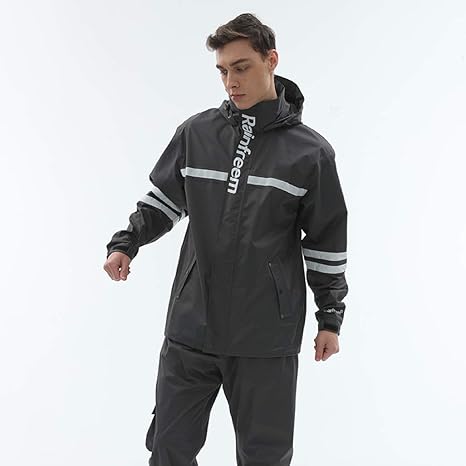 Amazon Co Jp レインウェア 上下セット メンズ ゴルフ レインスーツ ウインドブレーカー アウトドア マウンテンパーカー ハイキング バイク用 カッパ 雨合羽 防水 防風 晴雨両用 自転車 スクーター 登山 耐久性 男女兼用 大きいサイズ 通勤通学 おしゃれ 雨具 雨着 梅雨