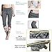Klorify Belly Dance Pants Yoga Tights Tie up Leggings Strappy Dry Fit Workout Capris High Waist (Large, Black)