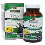 Nature's Answer Vitex (Agnus-Castus) Chastetree Berry Vegetarian Capsules, 90-Count
