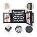Emeyart Felt Letter Board 10x10 Changeable LetterBoards with White Letters, Additional Symbols and Emojis, Message Board Include Black Picture Frames, Felt Boards Wall Mount or Tabletop Stand Display