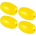 Lewtemi Buoys Floats Rope Floats Marine, 4.72'' x 2.75'', 3/5'' Hole Deep Water Fishing Marker Buoys Bulk for Boats Swimming Kayak Crabbing Trail Dock Pool