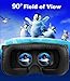 Tepoinn 3D VR Glasses Headset with Adjustable Lens and Strap for 3.5-5.5-Inch Smart Phones