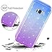Casetego Compatible with Galaxy S8 Plus Case,360 Full Body Two Piece Slim Crystal Transparent Case with Built-in Screen Protector for Samsung Galaxy S8 Plus,Blue/Purple