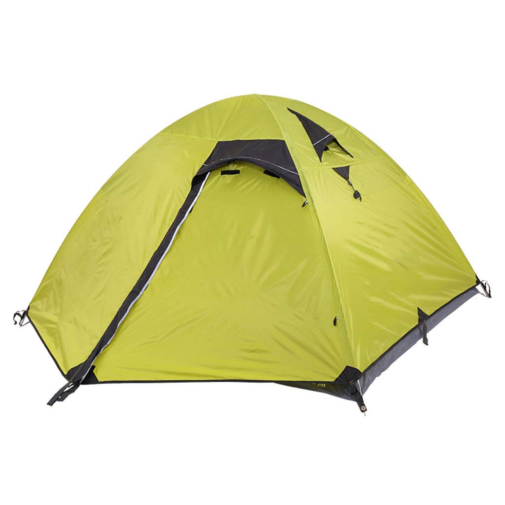 再再販 テントの二重キャンプ 軽い家族のテントの野外活動3 4人のテント 2色 色 Green Green B07p54gxtz ポイント10倍 Www Elprincipal Cl