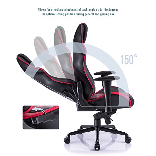 Aminiture-Big-and-Tall-Gaming-Chair-High-Back-Recliner-ChairPU-Leather-Computer-ChairSwivel-Office-Chair-with-Lumbar-Support
