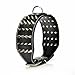 Vvhome 4 Rows Spiked Golden Rivets Studded Leather for Dog Collar (Black, M)