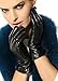 Elma Women's Touch Screen Italian Nappa Leather Winter Texting Gloves (7, Black)