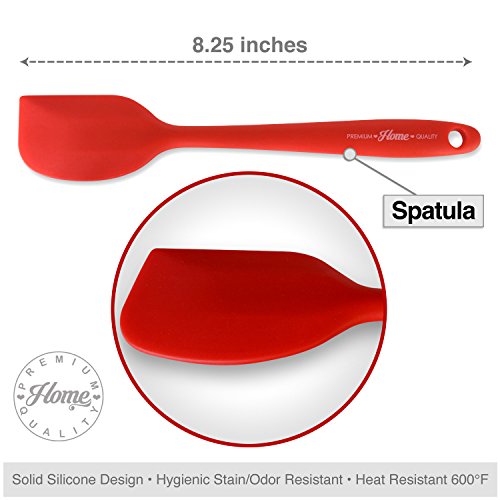 image for 3 Piece Premium Silicone Kitchen Cooking Utensils - Pro Grade 600 Degr