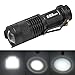 LED Flashlight, AMASKY 2X Cree Mini LED Flashlights Torch,7W Adjustable Focus,Super Bright 500 Lumen,Skid-proof & Splashproof Design (7w Flashlight)